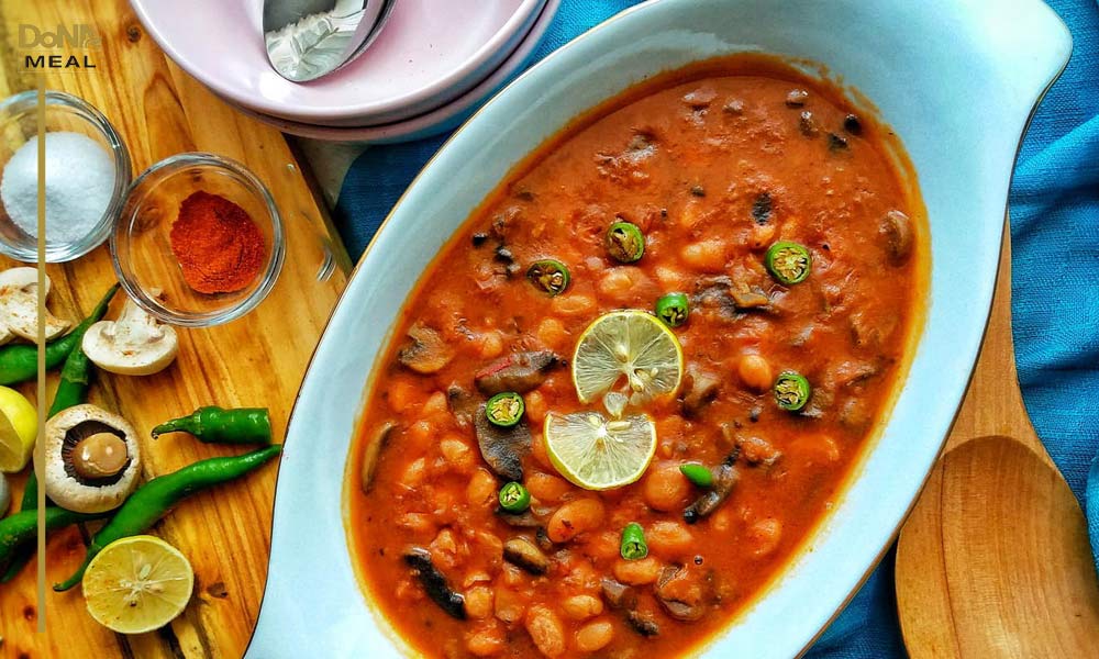 خوراک لوبیا چیتی یکی از غذاهای ساده