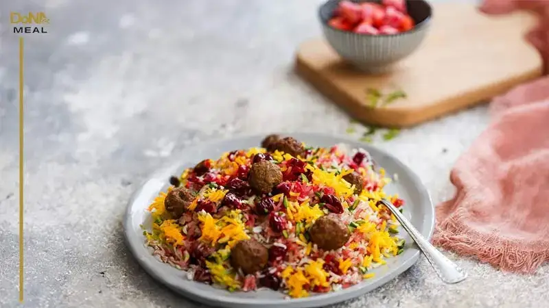 تهیه آلبالو پلو
